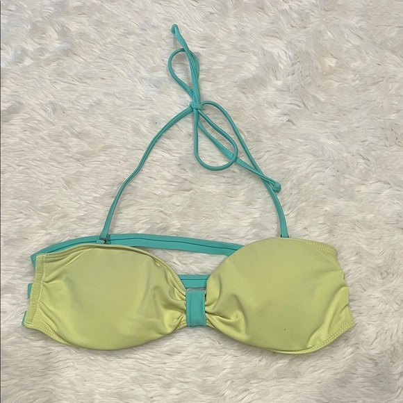 Hollister Aqua and Lime Bikini Top - Picture 1 of 7